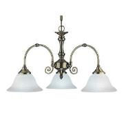 Virginia Antique Brass 3 Light Ceiling Light