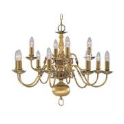 Flemish Polished Brass 12LT Ceiling Light