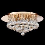 Hanna Semi Flush Gold Finish 4 Light Ceiling Light