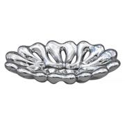 Platinum Perforated Oval Bowl