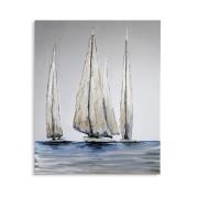 Sailing Canvas Oil Painting On Wooden Frame