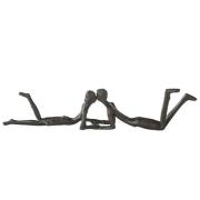 Loving Iron Design Sculpture In Burnished Bronze