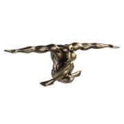 Cliffhanger Poly Design Sculpture In Antique Bronze