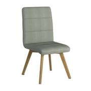 Albion Fabric Home And Office Chair With Oak Legs In Taupe