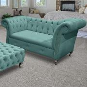 Izu Plush Velvet 2 Seater Sofa In Seaspray