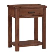 Areli Wooden Small Console Table In Dark Acacia Finish