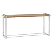 Menta Wooden Console Table In Natural Elm