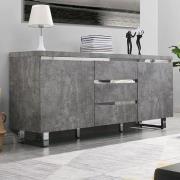 Sydney Large Sideboard With 2 Door 3 Drawer In Concrete Effect