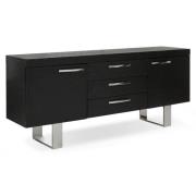 Ulmos Wooden Sideboard With U-Shaped Base In Black