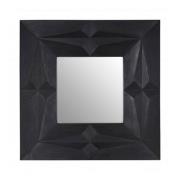 Sabara Square Wall Bedroom Mirror In Black Frame