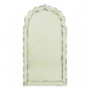 Raze Arched Star Detail Wall Mirror In Antique Brass Frame