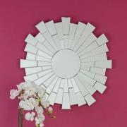 Glitacoz Small Round Wall Mirror In Silver