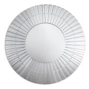 Moketa Elegant Flared Wall Mirror In Silver