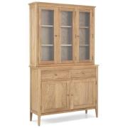 Wardle Wooden Small Display Cabinet In Crafted Solid Oak