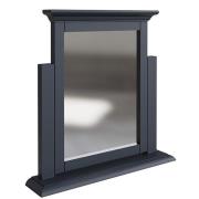 Belton Wooden Trinket Dressing Mirror In Midnight Grey