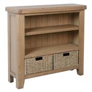 Hants Small Wooden Bookcase In Smoked Oak