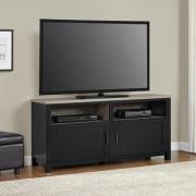 Cameron Wooden TV Stand In Black And Oak