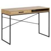 Salvo Wooden Laptop Desk 1 Drawer In Matt Wild Oak