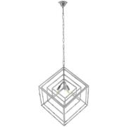 Kamloops Multi Box Chandelier Ceiling Light In Silver Nickel