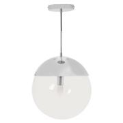 Rocklin Clear Glass Shade Pendant Ceiling Light In Chrome