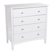 Kamuy Wooden Chest Of 4 Drawers In White