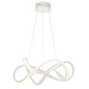 Synergy LED Large Ceiling Pendant Light In Sand White