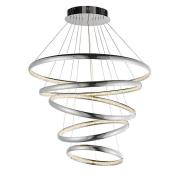 Ozias LED 6 Lights Crystals Pendant Light In Polished Chrome