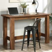 Pinon Counter Height Computer Desk In Vintage Oak