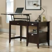 Sewell Wooden Laptop Desk With 3 Drawers In Walnut