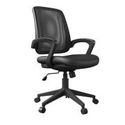 Matfen Fabric Home And Office Chair In Black