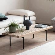 Okonma Wooden Coffee Table With Metal Legs In Oak