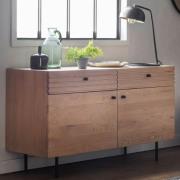 Okonma Wooden Sideboard With Metal Legs In Oak