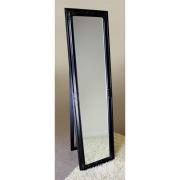 Rocco Cheval Floral Black Frame Freestanding Mirror