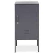 Rumi Metal Locker Storage Cabinet With 1 Door In Grey