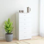 Larson Wooden Chest Of 6 Drawers In White