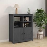 Laval Solid Pine Wood Sideboard With 2 Doors In Grey