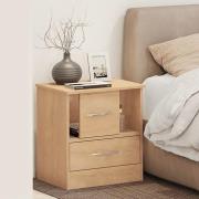 Mack Wooden Bedside Cabinet With 1 Drawer In Sonoma Oak