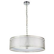 Cordero Round Pendant Light In Satin Nickel