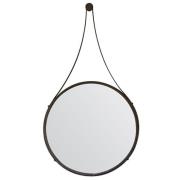 Bogota Large Round Wall Mirror With Aged Bronze Iron Frame