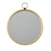 Belfast Small Round Wall Mirror With Gold Metal Frame