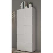 Aleta High Gloss Wardrobe With 2 Doors In White