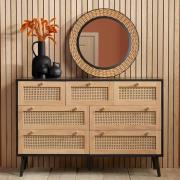 ie Wooden Chest Of 7 Drawers In Black