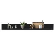 Aliso Wooden Wall Shelf In Matt Black