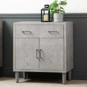 Vernal Wooden Sideboard With 2 Doors 1 Drawer In Grey Elm