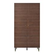 Wyatt Wooden Wardrobe With 2 Doors In Timber Tobacco