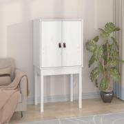 Aveiro Pinewood Highboard With 2 Doors In White