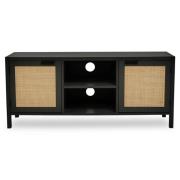 Salta Wooden TV Stand With 2 Doors In Black