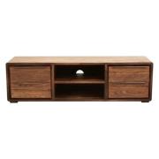 Saki Sheesham Wood TV Stand 1 Door 2 Drawers In Acacia