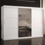 Rieti II Mirrored Wardrobe 2 Sliding Doors 250cm In White