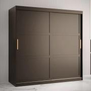 Rieti I Wooden Wardrobe 2 Sliding Doors 180cm In Black